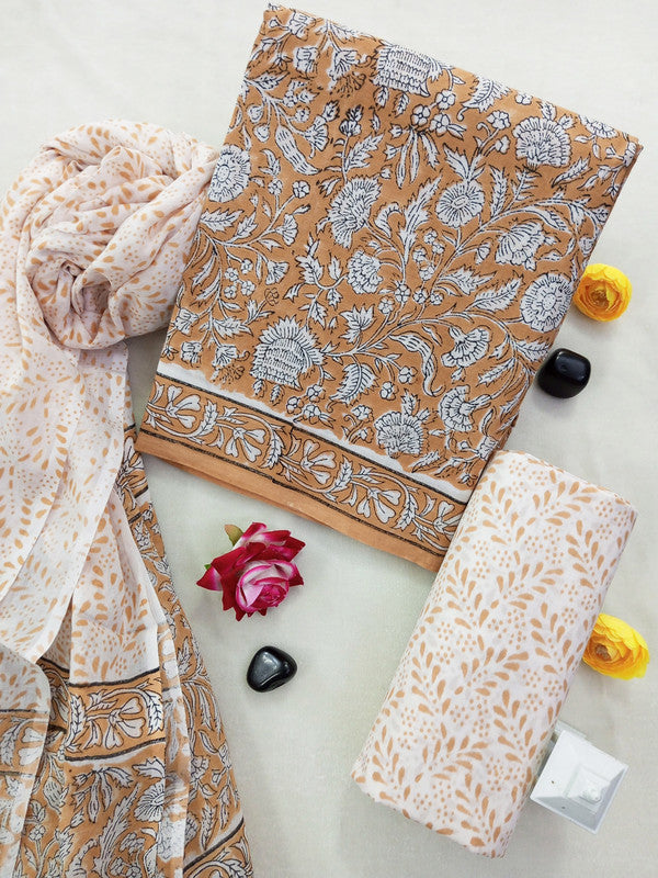 Cotton Suit Set with Cotton Dupatta ( CT0623 )