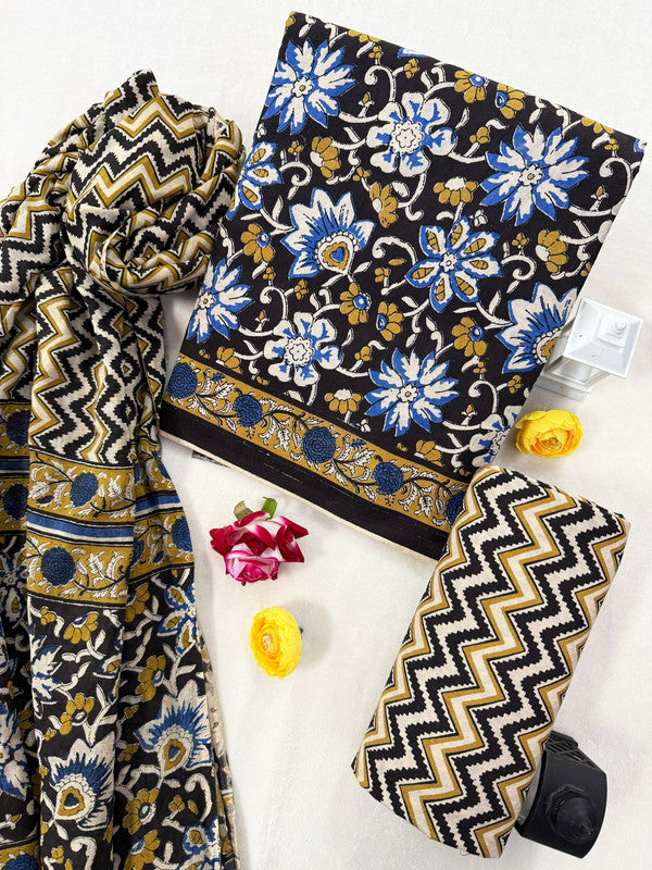 Cotton Suit Set with Cotton Dupatta ( CT0577 )