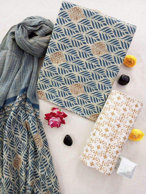 Cotton Suit Set with Cotton Dupatta ( CT0630 )