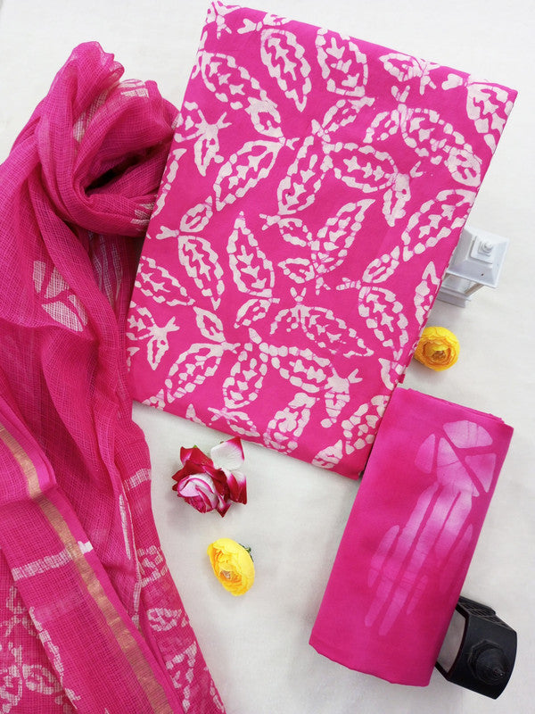 Cotton Suit Set with Kota Doria Dupatta ( CK8211 )