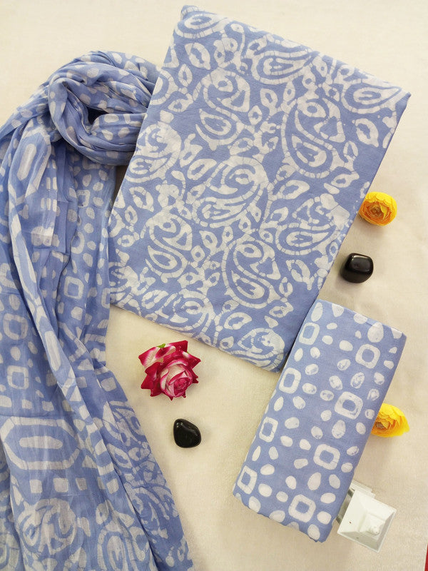 Cotton Suit Set with Cotton Dupatta ( CT0634 )