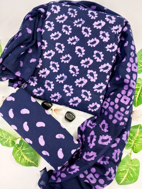 Cotton Suit Set with Cotton Dupatta ( CT23062 )