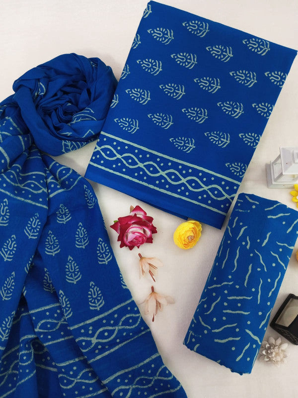 Cotton Suit Set with Cotton Dupatta ( CT51622 )