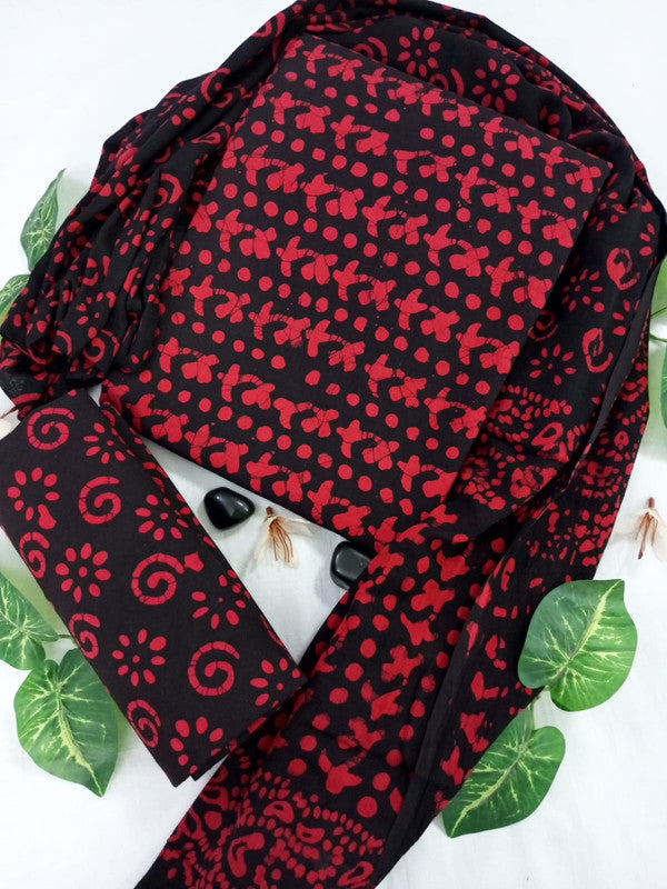 Cotton Suit Set with Cotton Dupatta ( CT23063 )