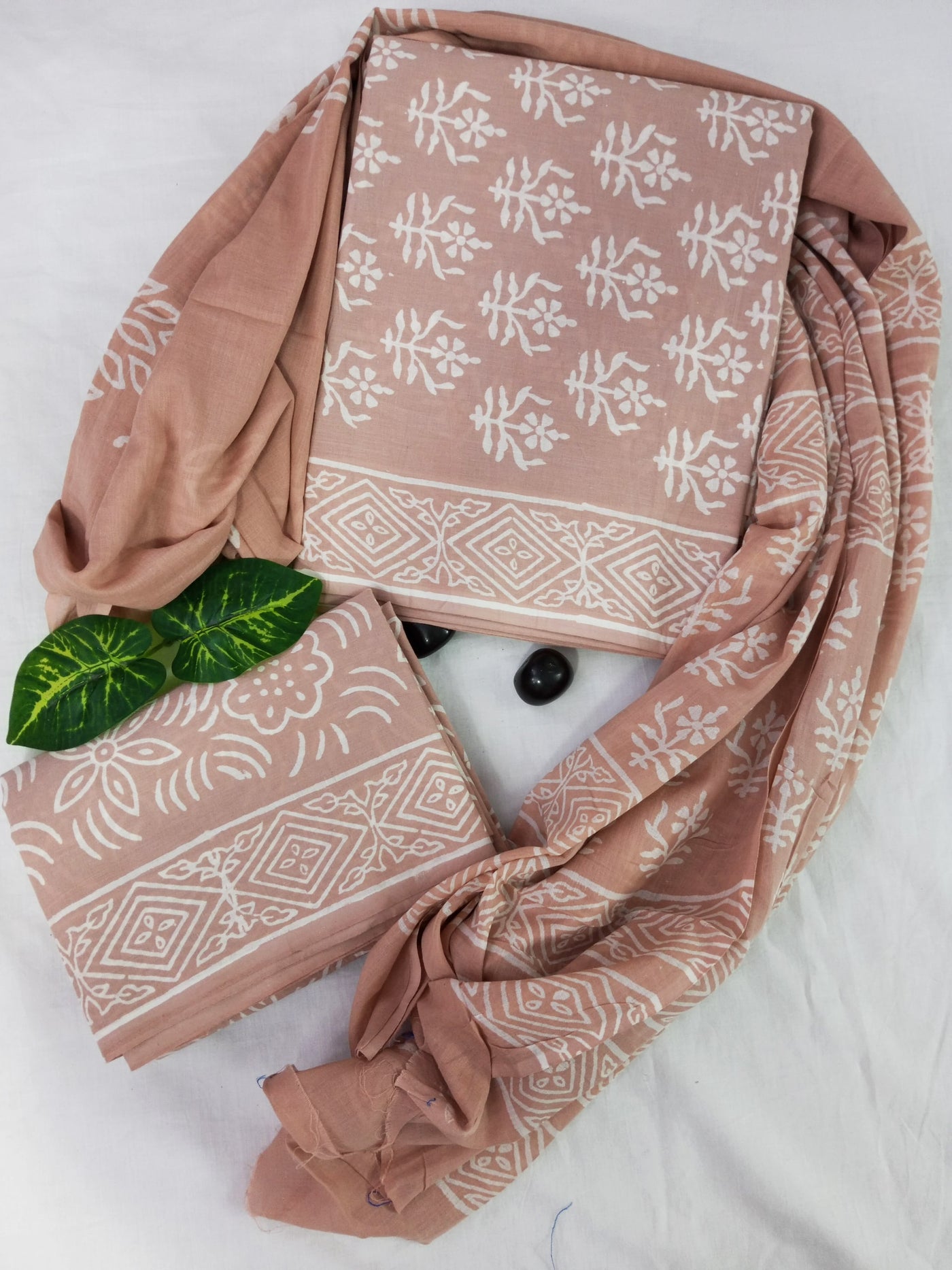 Cotton Suit Set with Cotton Dupatta ( CT22812 )
