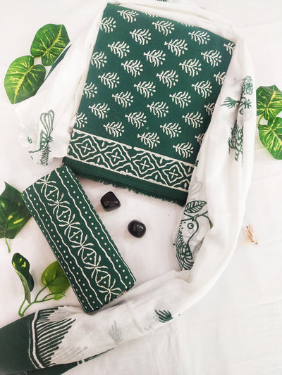 Cotton Suit Set with Cotton Dupatta ( CT10505 )