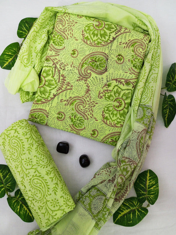 Cotton Suit Set with Cotton Dupatta ( CT23005 )