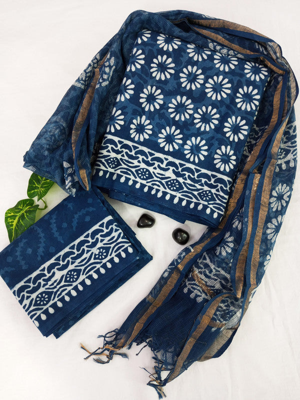 Cotton Suit Set with Kota Doria Dupatta ( CK22003 )