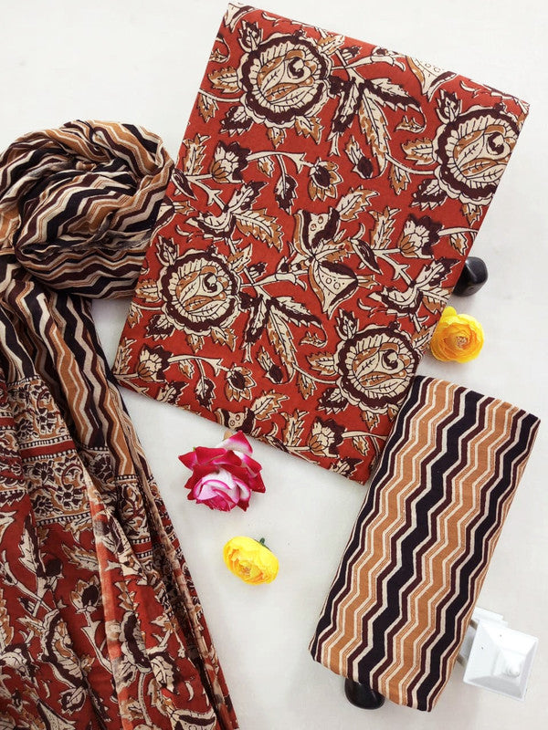 Cotton Suit Set with Cotton Dupatta ( CT0651 )