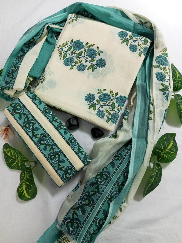 Cotton Suit Set with Cotton Dupatta ( CT23026 )