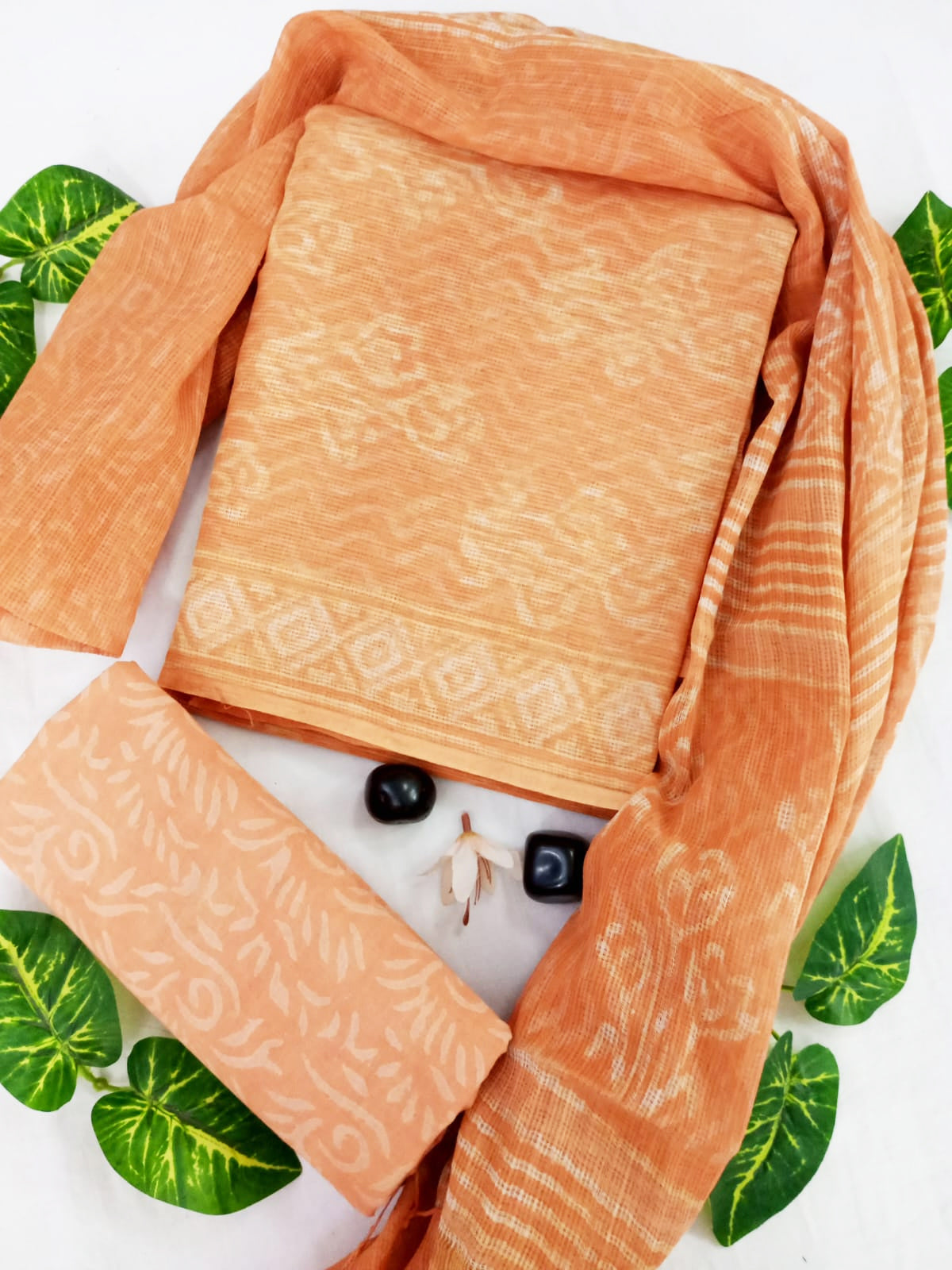 Traditional Block Print Kota Doria Suit Set ( KD5511 )