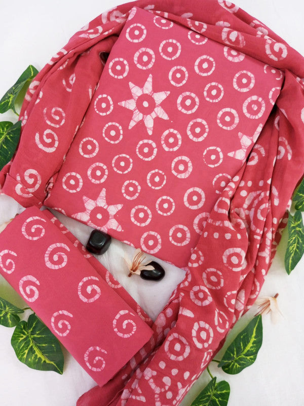 Cotton Suit Set with Cotton Dupatta ( CT23065 )