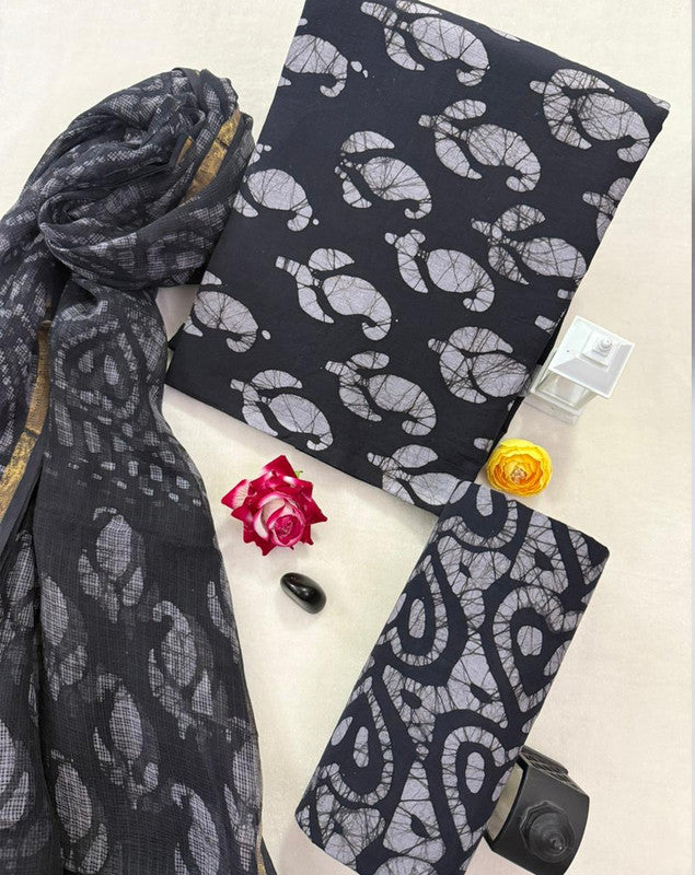 Cotton Suit Set with Kota Doria Dupatta ( BTSJ 8112 )