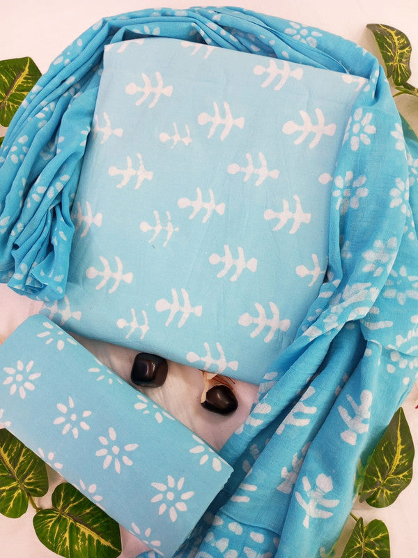 Cotton Suit Set with Cotton Dupatta ( CT23066 )