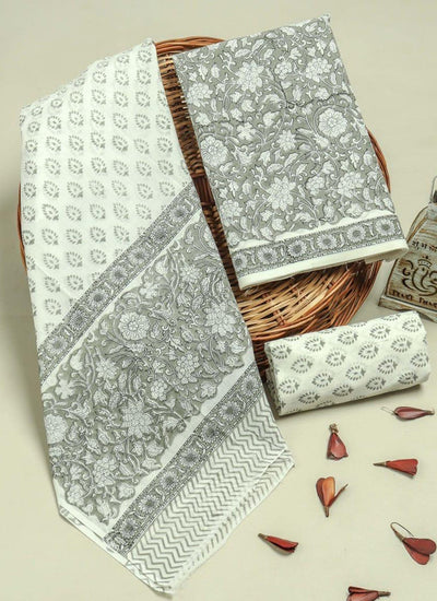 Cotton Suit Set with Cotton Dupatta ( CT22708 )