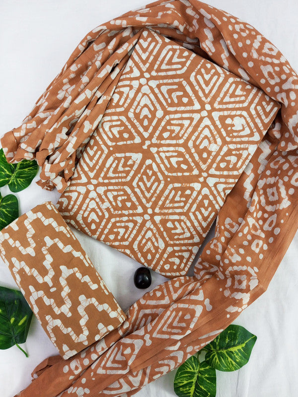 Cotton Suit Set with Cotton Dupatta ( CT18620 )