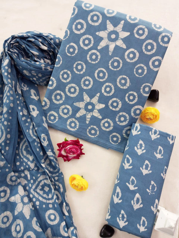 Cotton Suit Set with Cotton Dupatta ( CT0653 )