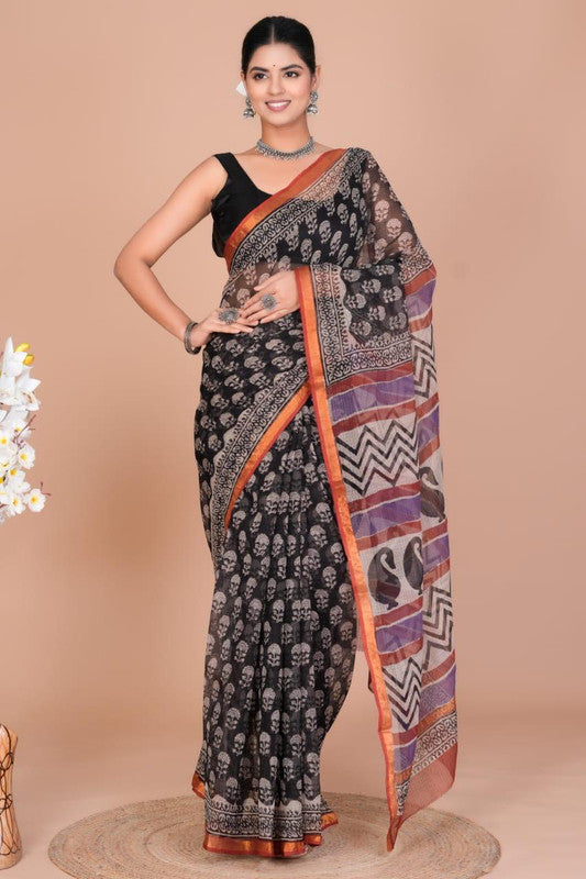 Kota Doria Saree ( KT3539 )