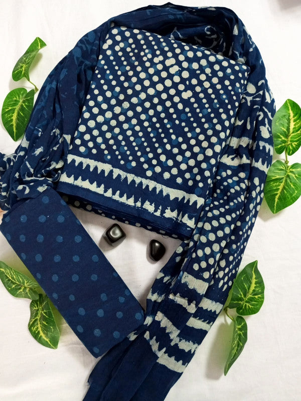 Cotton Suit Set with Cotton Dupatta ( CT23032 )