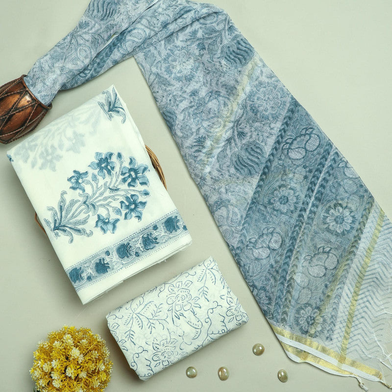 Cotton Suit Set with Kota Doria Dupatta ( CK8287 )