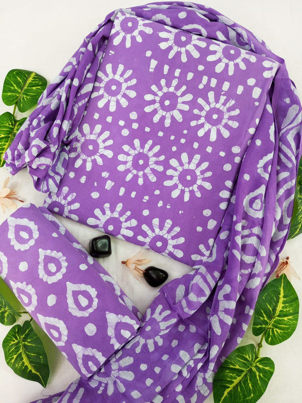 Cotton Suit Set with Cotton Dupatta ( CT23069 )