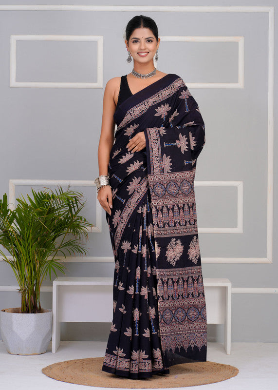 Premium Cotton Saree with Blouse Piece ( CS0206 )
