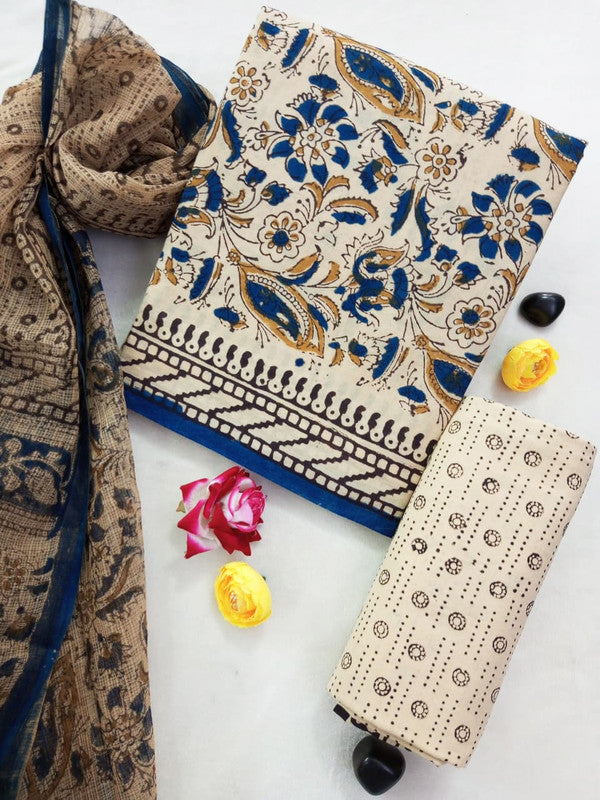 Cotton Suit Set with Kota Doria Dupatta ( CK8272 )