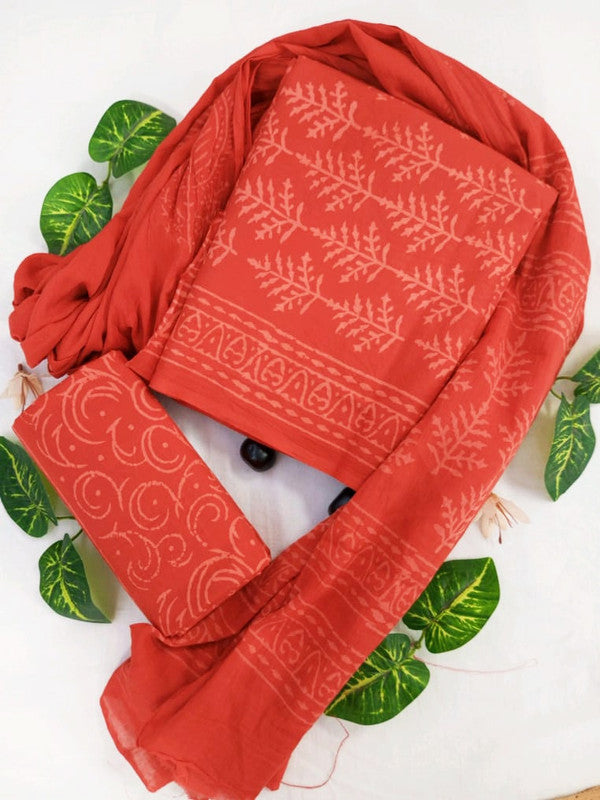 Cotton Suit Set with Cotton Dupatta ( CT23023 )