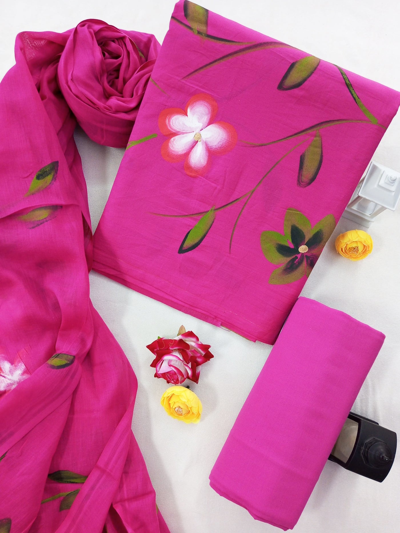 Cotton Suit Set with Cotton Dupatta ( CT0484 )