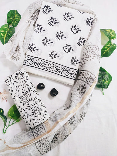 Cotton Suit Set with Kota Doria Dupatta ( CK0717 )