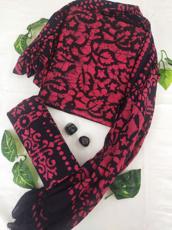 Cotton Suit Set with Cotton Dupatta ( CT22708 )