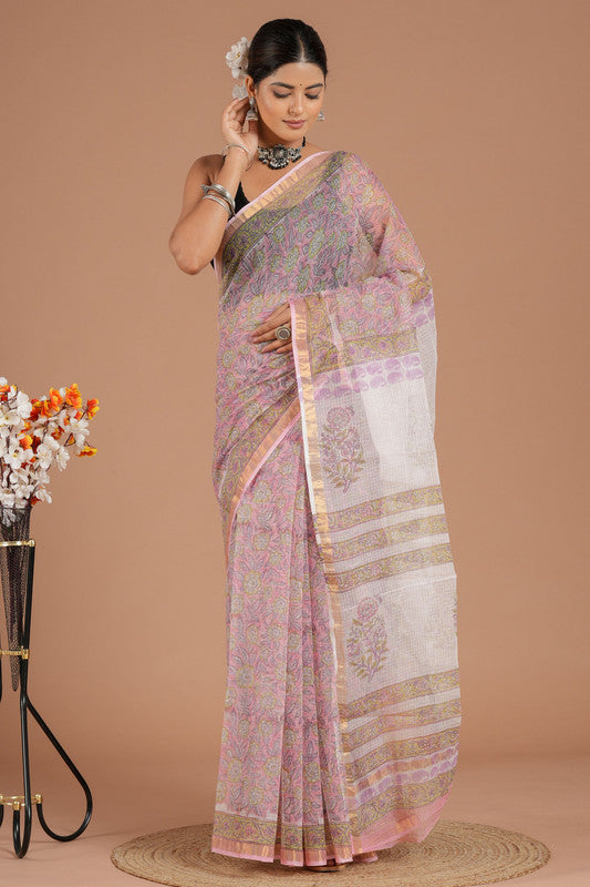 Kota Doria Saree ( KT3519 )