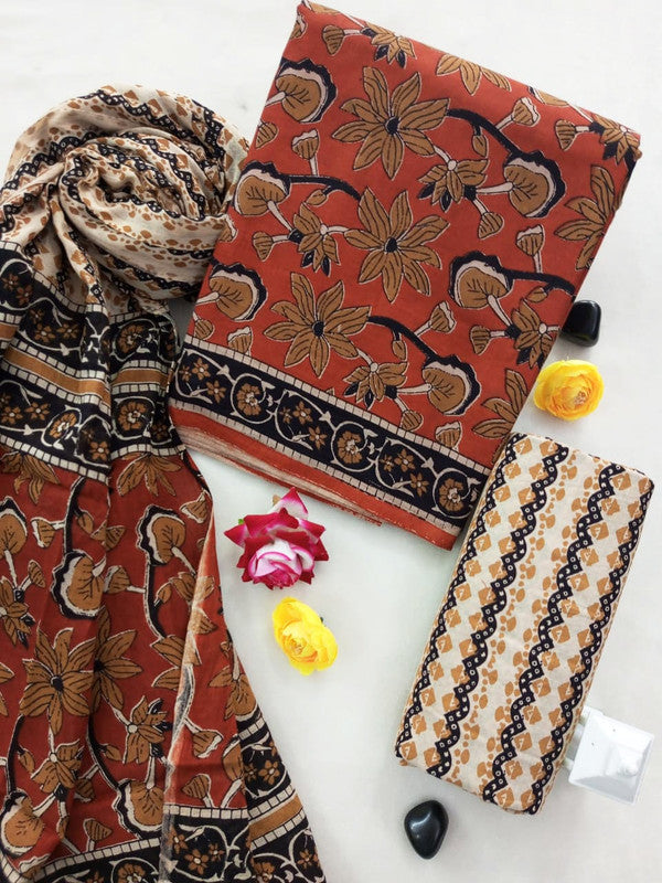 Cotton Suit Set with Cotton Dupatta ( CT0654 )