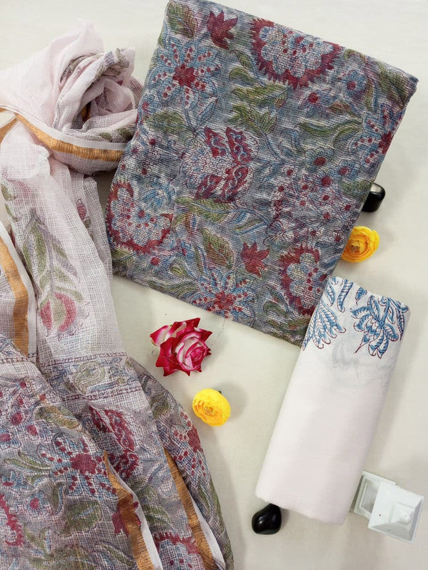 Traditional Block Print Kota Doria Suit Set ( KD0823 )
