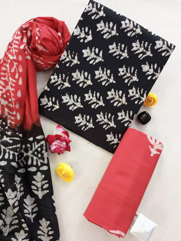 Cotton Suit Set with Cotton Dupatta ( CT91432 )