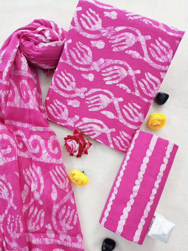 Cotton Suit Set with Cotton Dupatta ( CT0658 )
