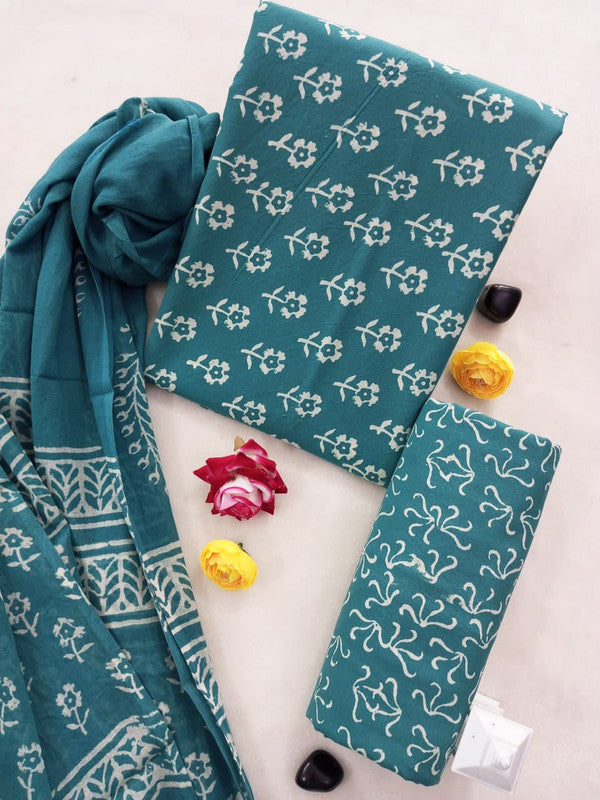Cotton Suit Set with Cotton Dupatta ( CT0660 )