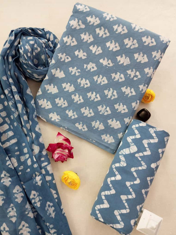 Cotton Suit Set with Cotton Dupatta ( CT91435 )