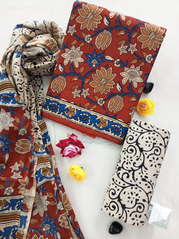 Cotton Suit Set with Cotton Dupatta ( CT0661 )