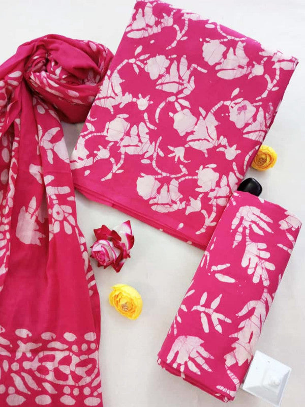 Cotton Suit Set with Cotton Dupatta ( CT91439 )