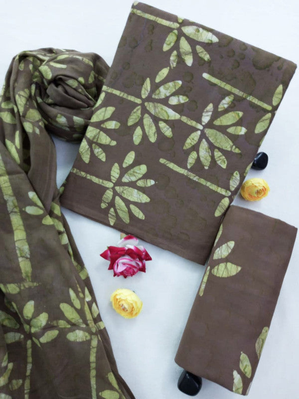 Cotton Suit Set with Cotton Dupatta ( CT0692 )