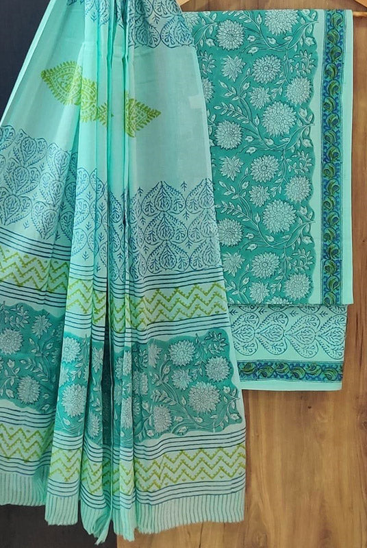 Cotton Suit Set with Cotton Dupatta ( CT9810)