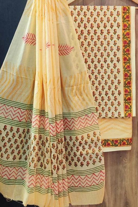 Cotton Suit Set with Cotton Dupatta ( CT9811)