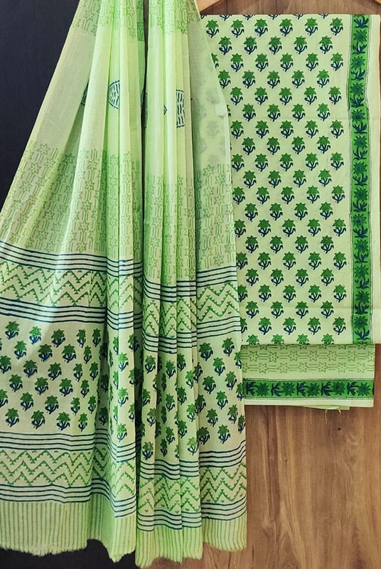 Cotton Suit Set with Cotton Dupatta ( CT9812)