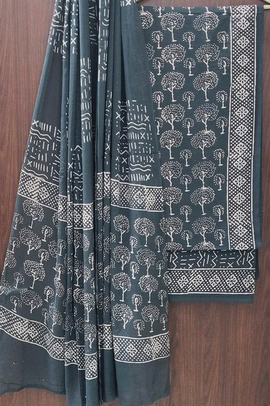 Cotton Suit Set with Cotton Dupatta ( CT91701)