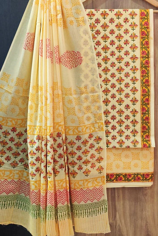 Cotton Suit Set with Cotton Dupatta ( CT9814)