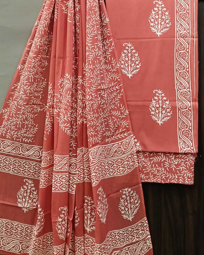 Cotton Suit Set with Cotton Dupatta ( BTSJ 2405)