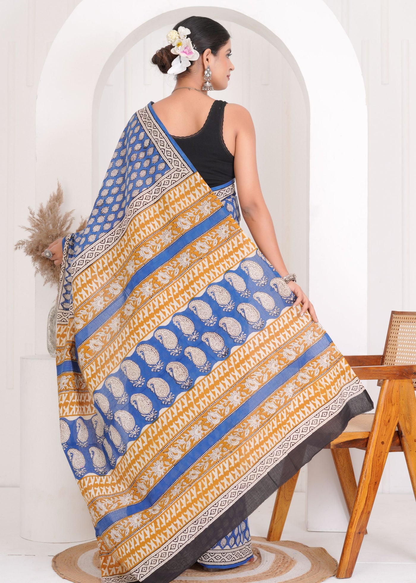 Premium Cotton Saree with Blouse Piece ( CS0602 )