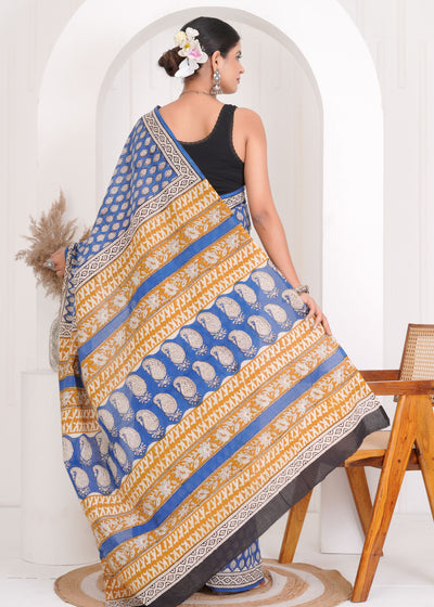 Premium Cotton Saree with Blouse Piece ( CS0602 )