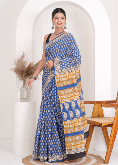 Premium Cotton Saree with Blouse Piece ( CS0602 )
